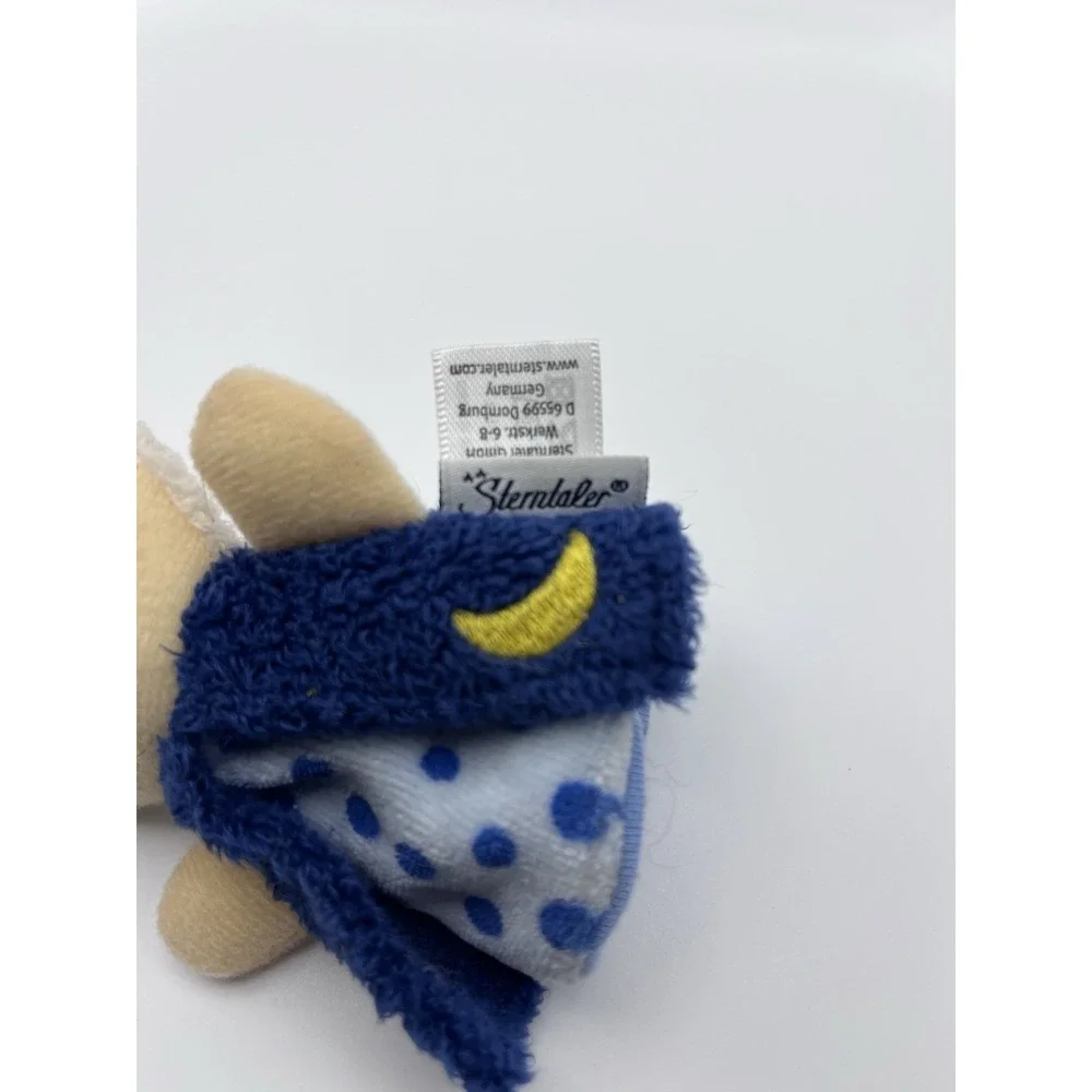 Sterntaler Wizard Finger Puppet Blue Moon & Stars Plush Storytelling Toy Germany
