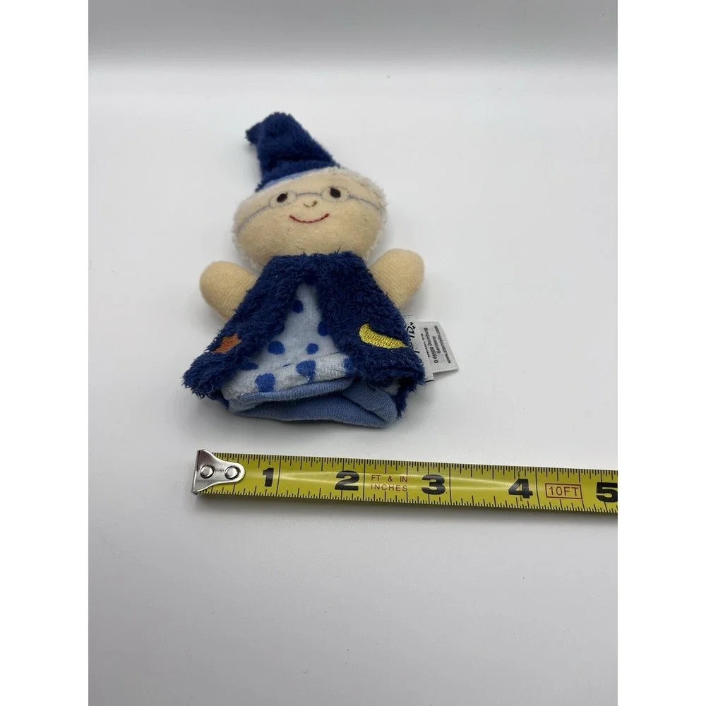 Sterntaler Wizard Finger Puppet Blue Moon & Stars Plush Storytelling Toy Germany