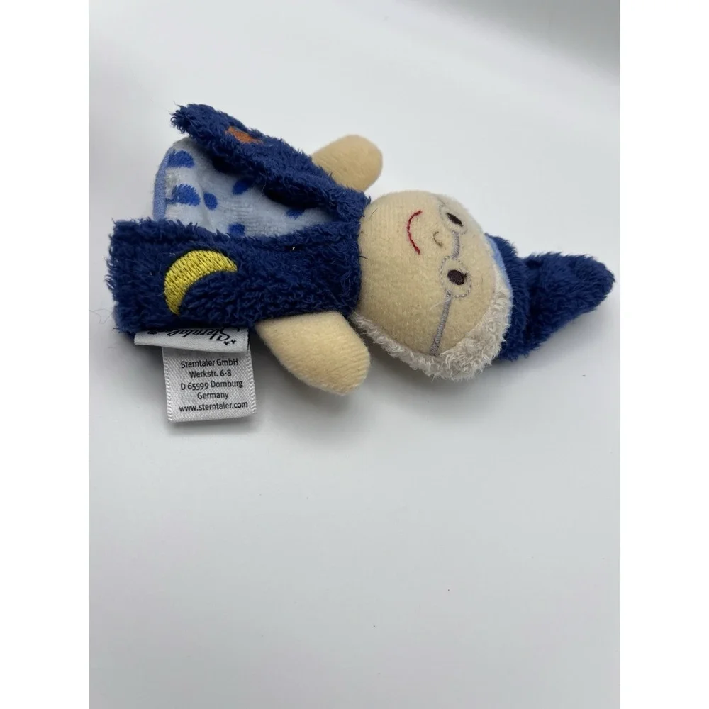 Sterntaler Wizard Finger Puppet Blue Moon & Stars Plush Storytelling Toy Germany