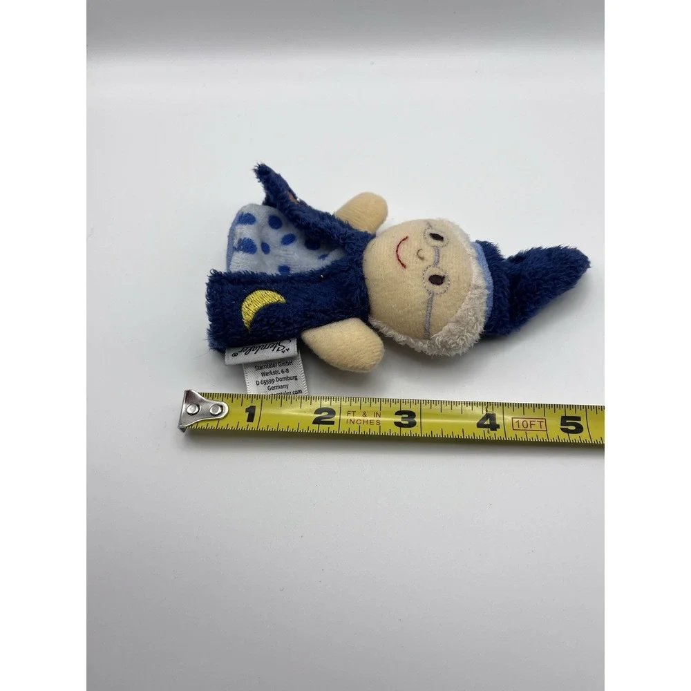 Sterntaler Wizard Finger Puppet Blue Moon & Stars Plush Storytelling Toy Germany