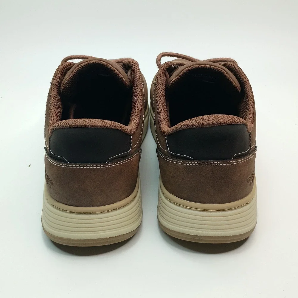 Skechers Swift Fit Hands Free Slip-ins Men Size 12 Brown Synthetic Leather