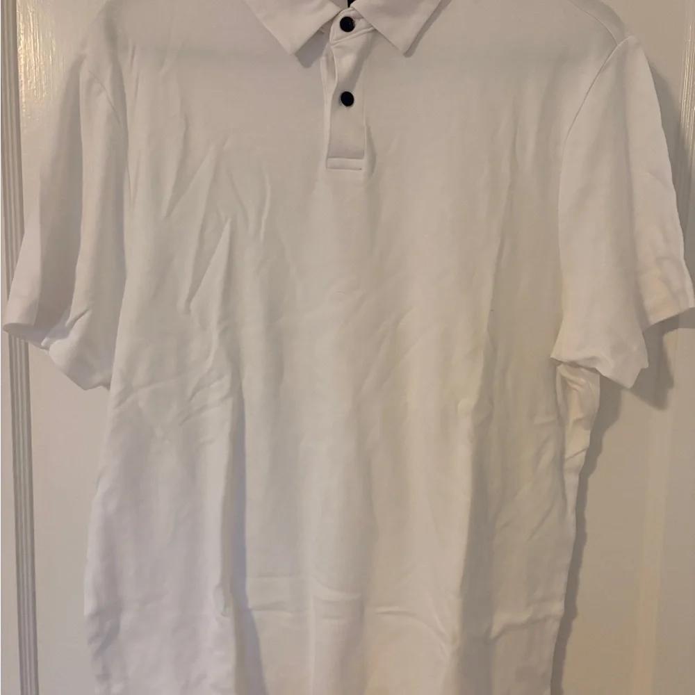 Banana Republic White Polo Shirt