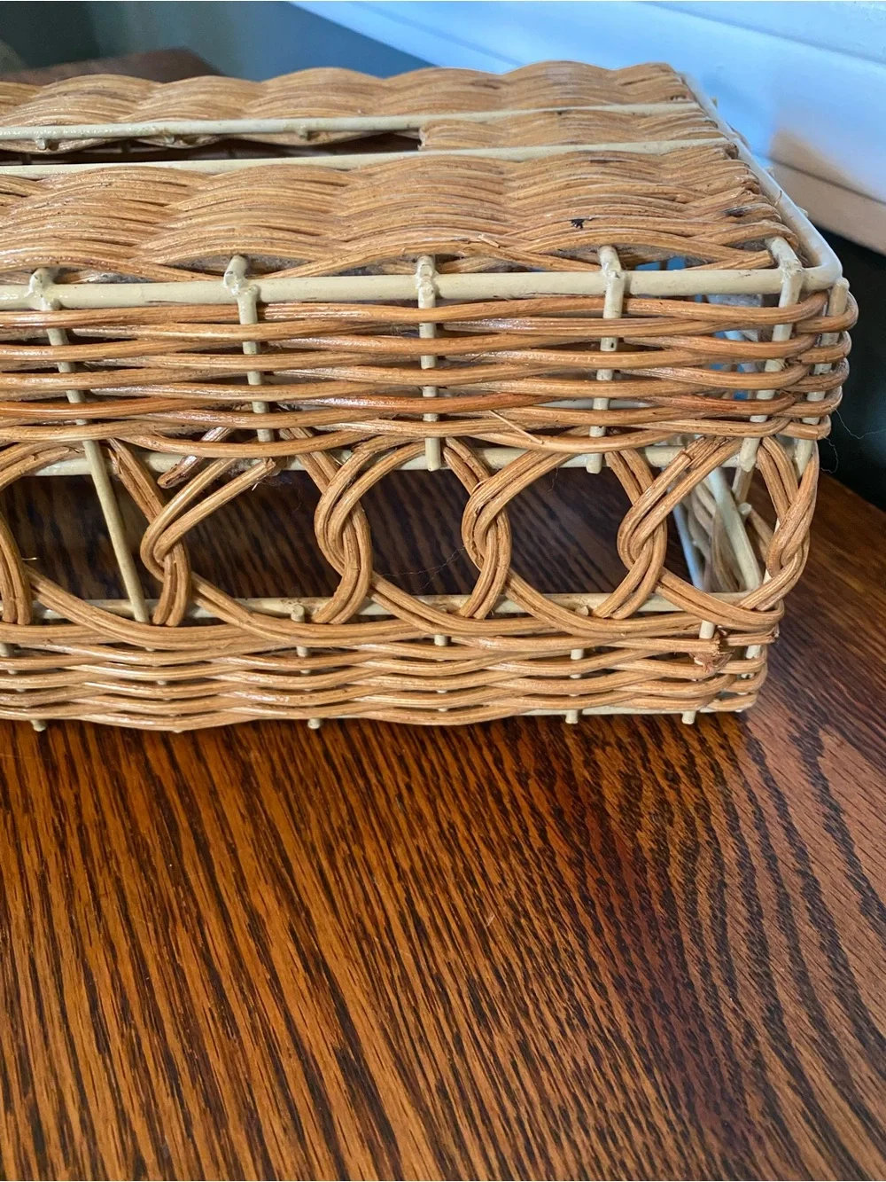 Vintage boho wicker