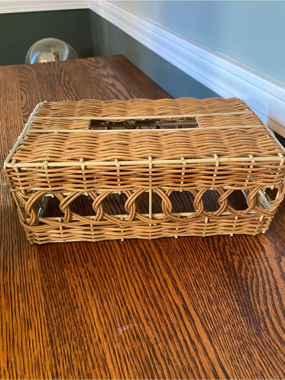 Vintage boho wicker