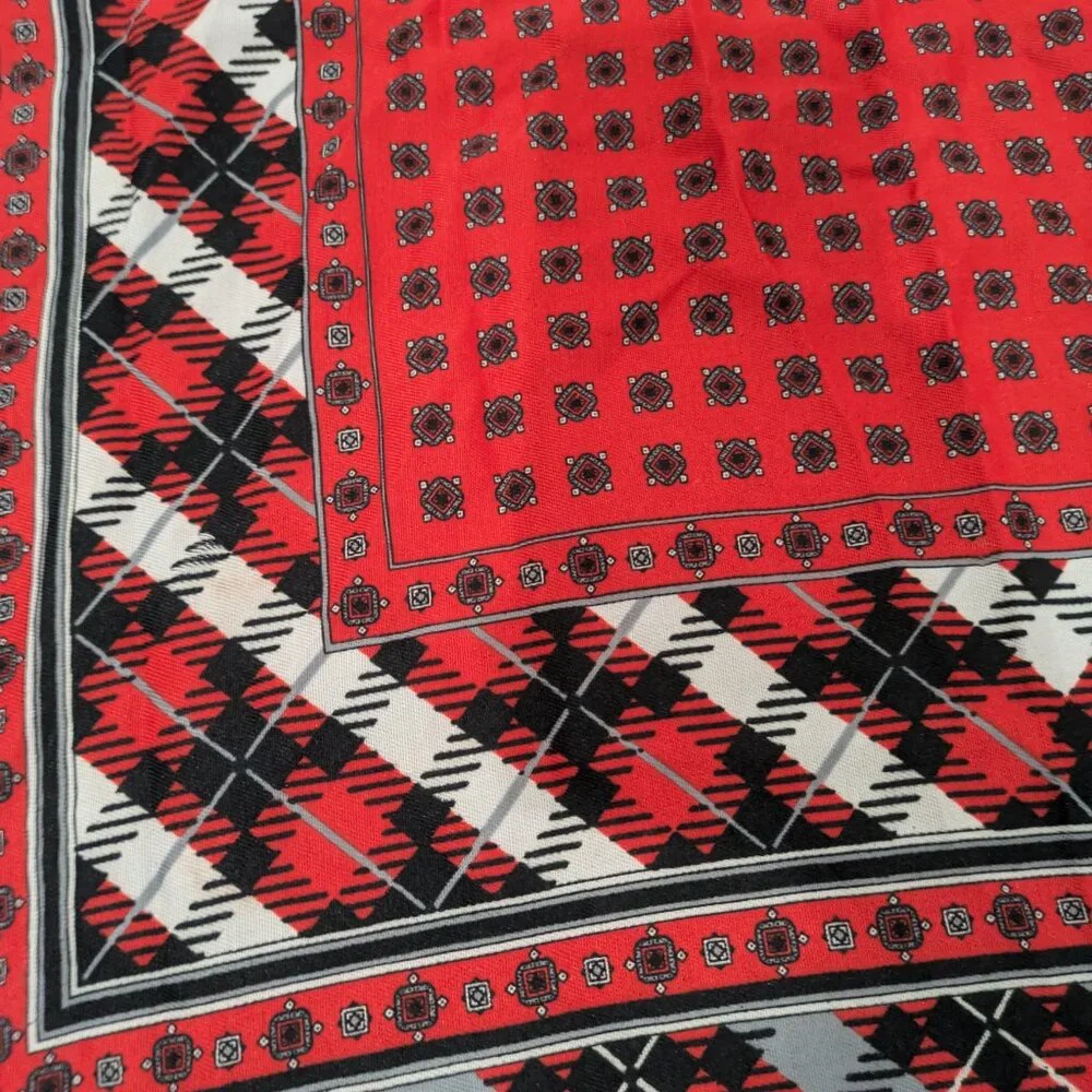 None gingham handkerchief
