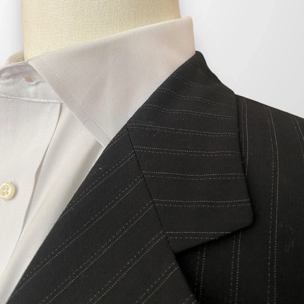 Bachrach Mens Blazer Sport Coat Three Button Casual Jacket 46L Wool Suit NEW VTG