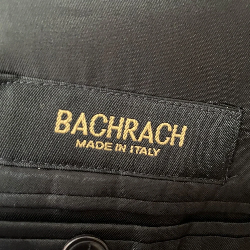 Bachrach Mens Blazer Sport Coat Three Button Casual Jacket 46L Wool Suit NEW VTG