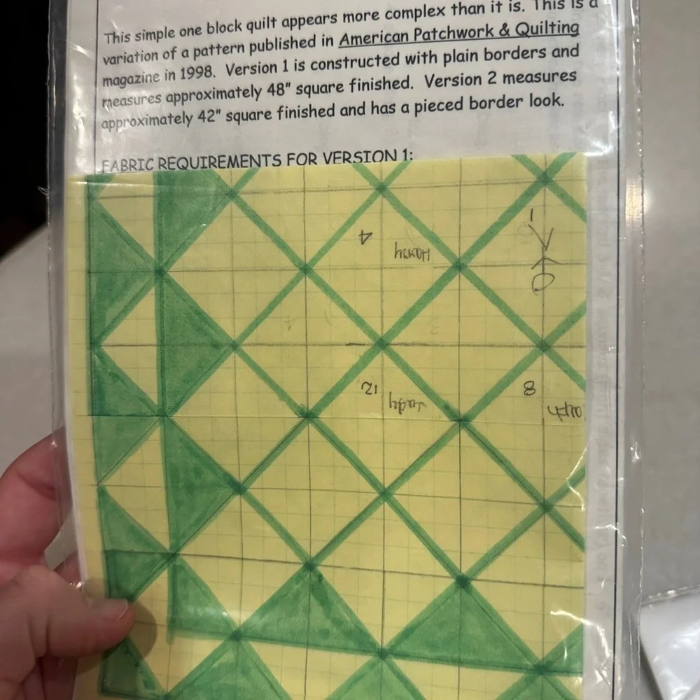 Vintage quilt pattern