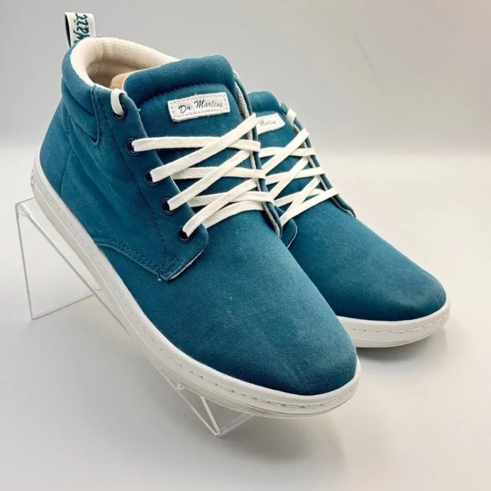 Dr. Martens Boots Mens 8 M Maleke Bootie Teal Lace Up Comfort Casual Ankle Top