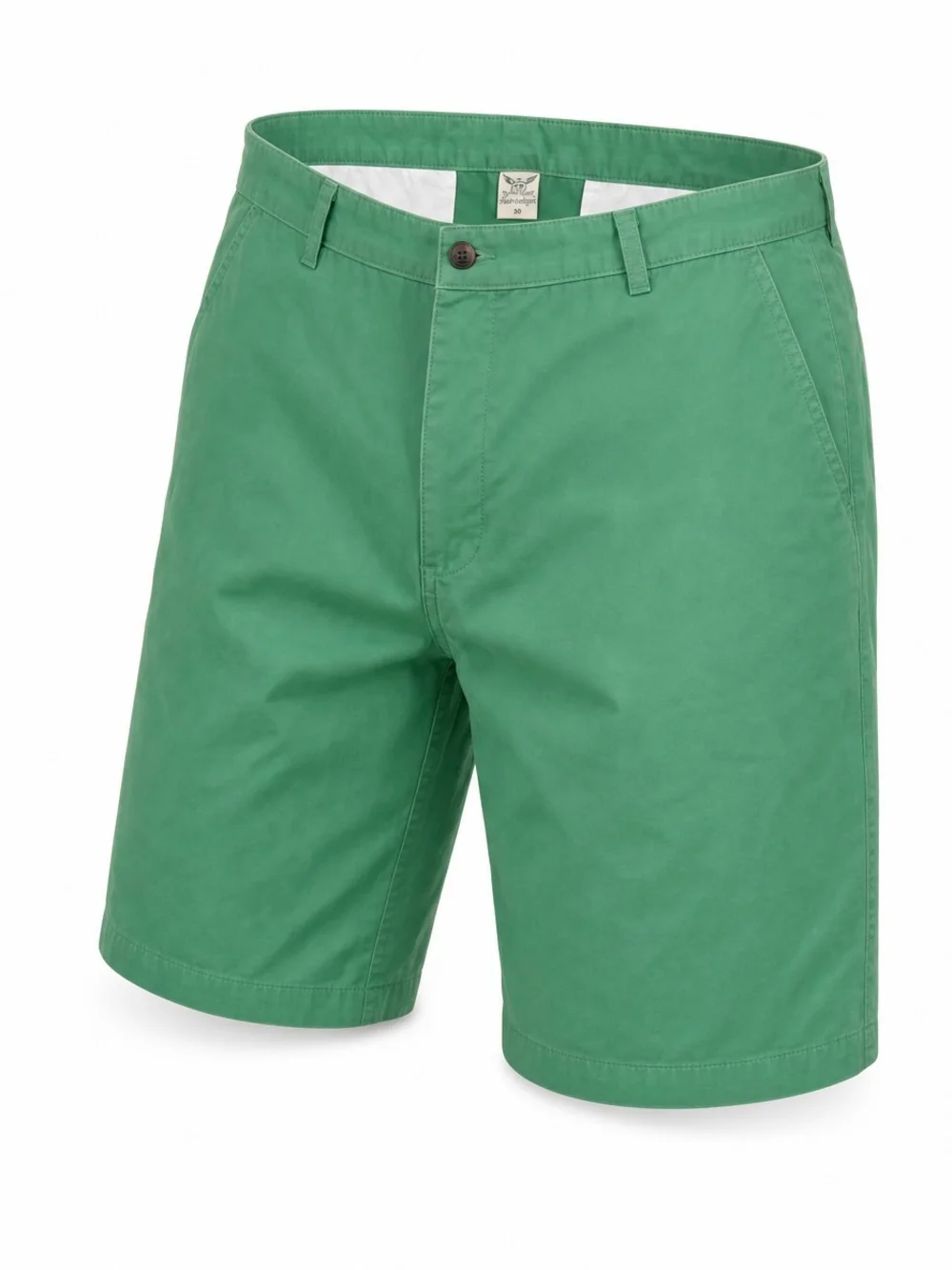 Faded Glory Mens Green Chino Shorts Size 40 Flat Front Casual Summer Golf