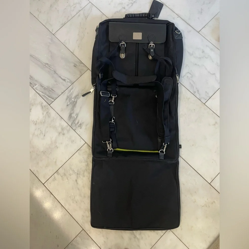 Ossington NY convertible folding garment travel bag shoulder back & hand straps