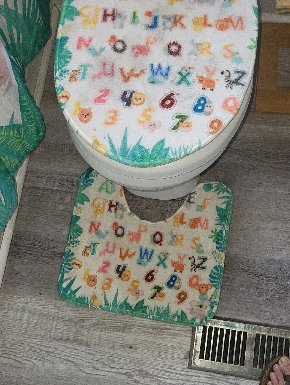 Kids Bathroom Jungle ABC Set