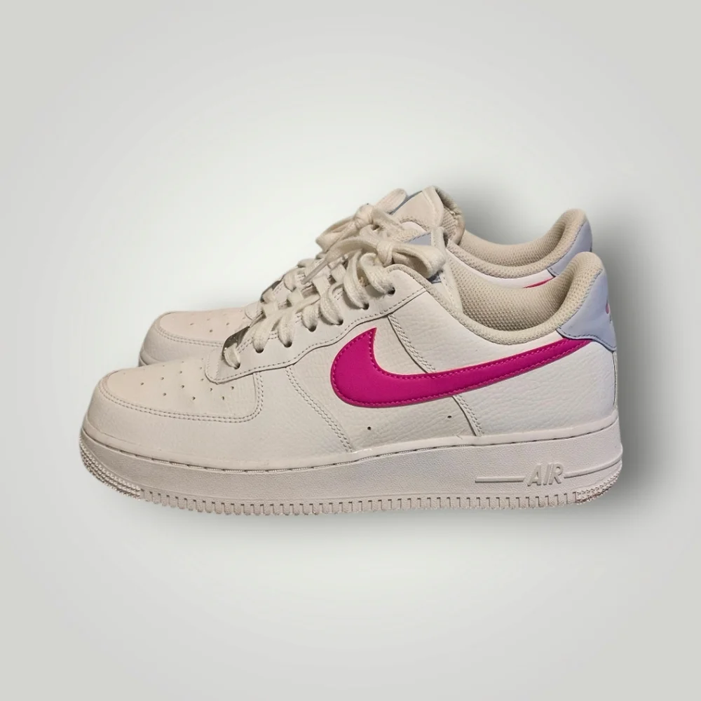 Nike Shoes Youth 8.5 Air Force 1s Sneakers Classic‎ AF1 Pink Swoosh Lace