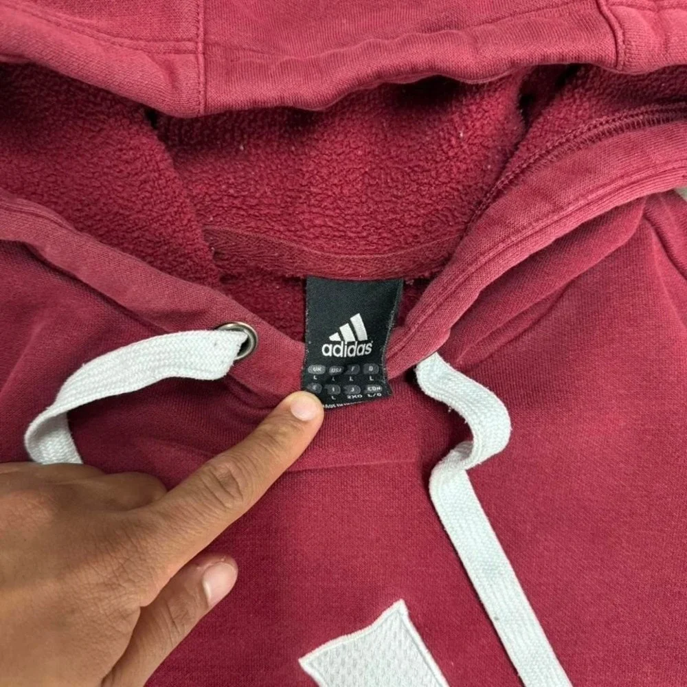 adidas y2k burgundy