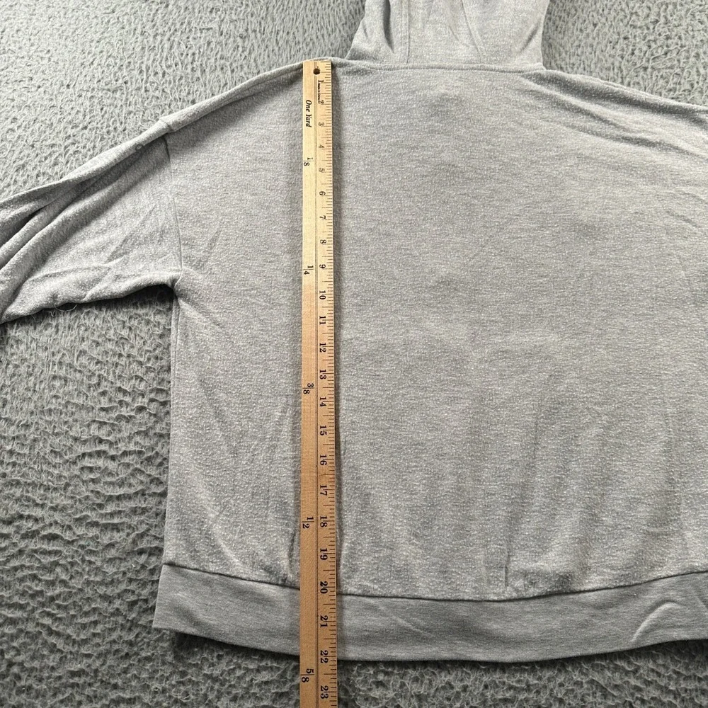 Alo Yoga Soho Hoodie Womens XS Gray‎ Lightweight Zip Up Hooded Loungewear