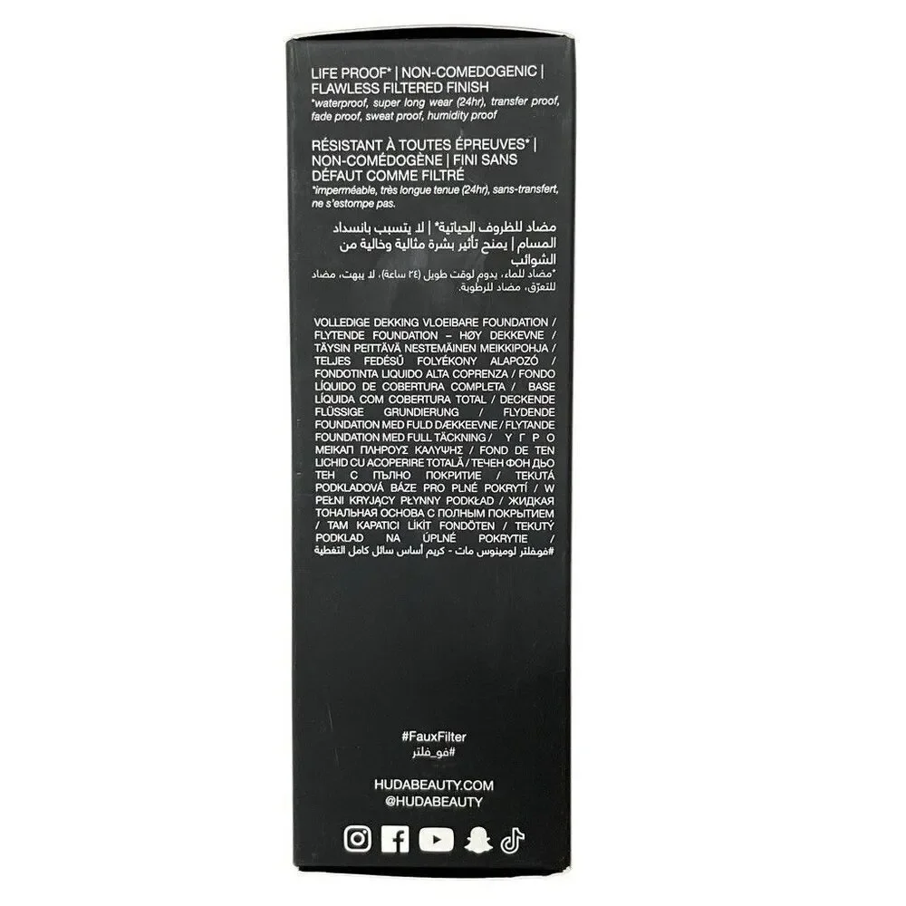 Huda Beauty #FauxFilter Luminous Matte Foundation Peaches N’Cream 245B‎ 1.18 fl