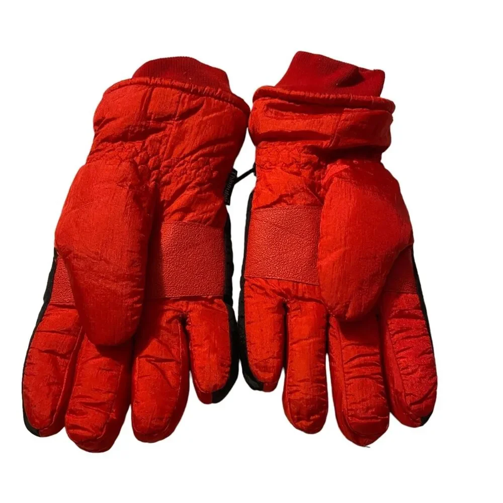#6177 Thinsulate Red Ski Snow Gloves size L