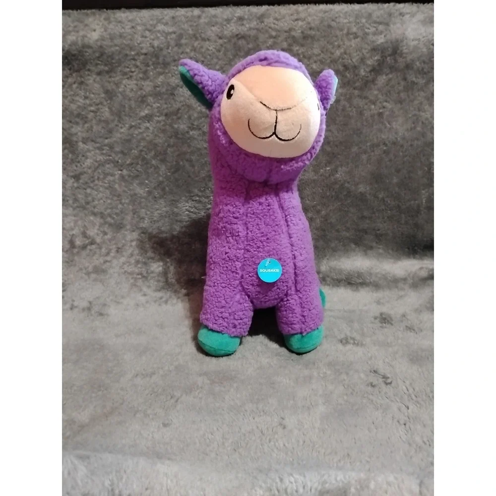 Pet Smart Legend Squeaky Purple Llama Plushed Stuffed Animal 15