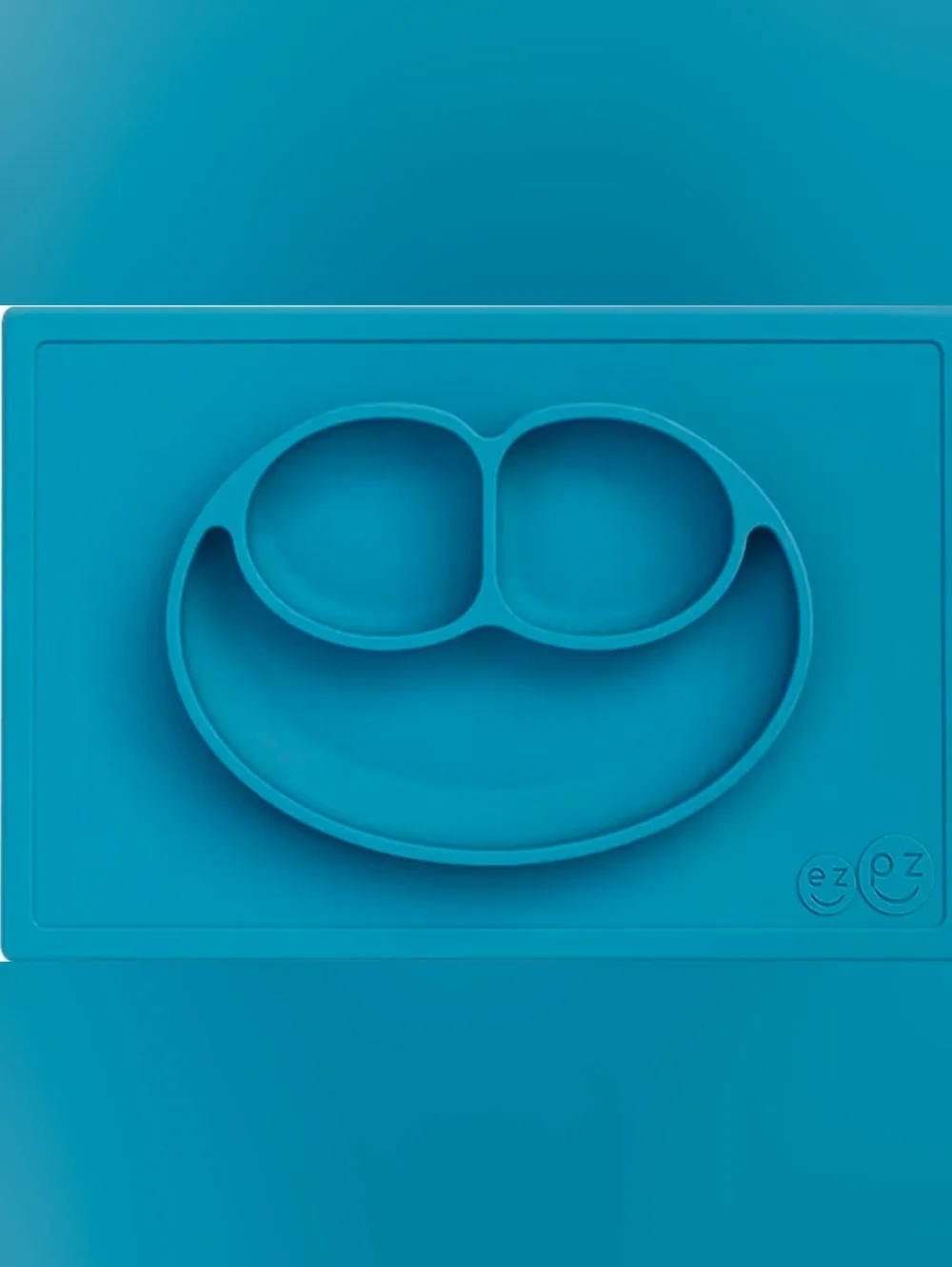 ezpz Happy Mat Silicone Placemat in Teal Blue
