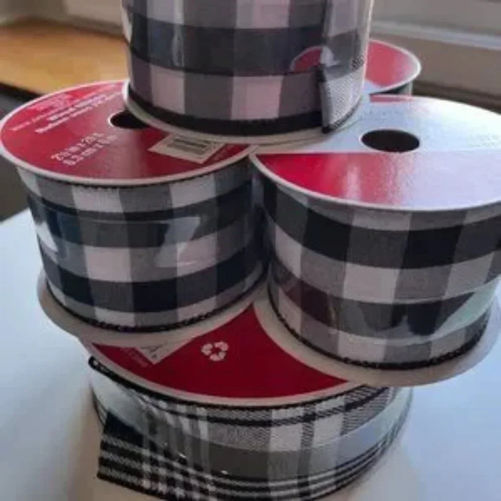 Wired Fabric Ribbon (1‎ jumbo roll / 4 standard rolls) (NEW) (p/s)