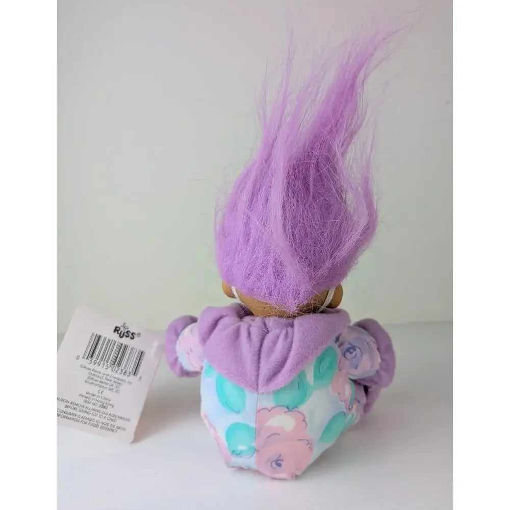 VTG Russ Luv Pet Easter Bunny Troll Doll w/ Tags 5