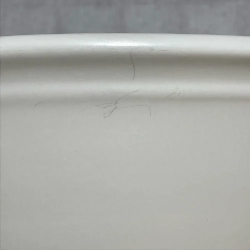 Bee & Willow Ivory Matte Bristol Large Embossed Ceramic Footed Fruit Bowl