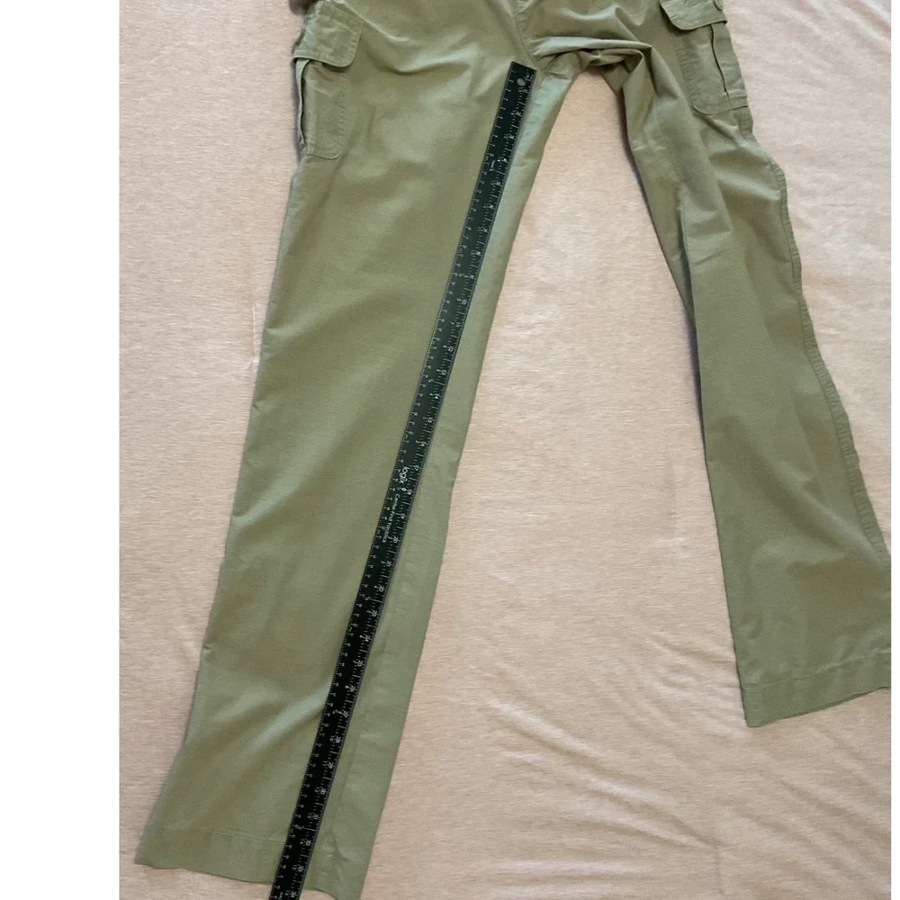 Cabelas Womens Cargo Pants Straight Leg Cotton Tencel Size 4/35