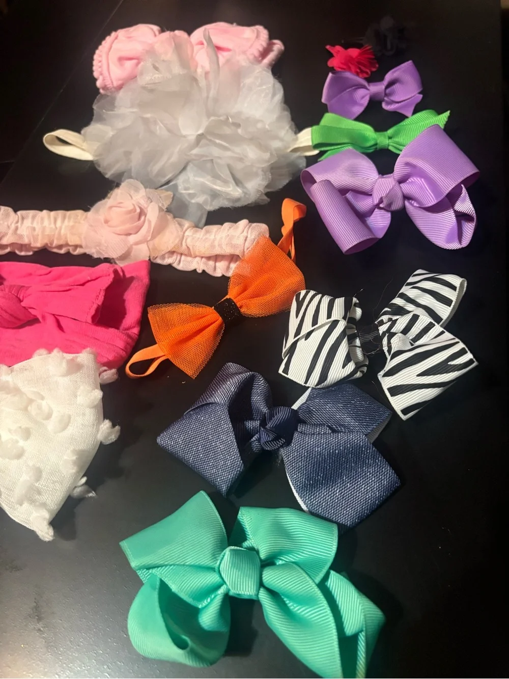 Lot of Baby Bows/ Headbands/ Clips