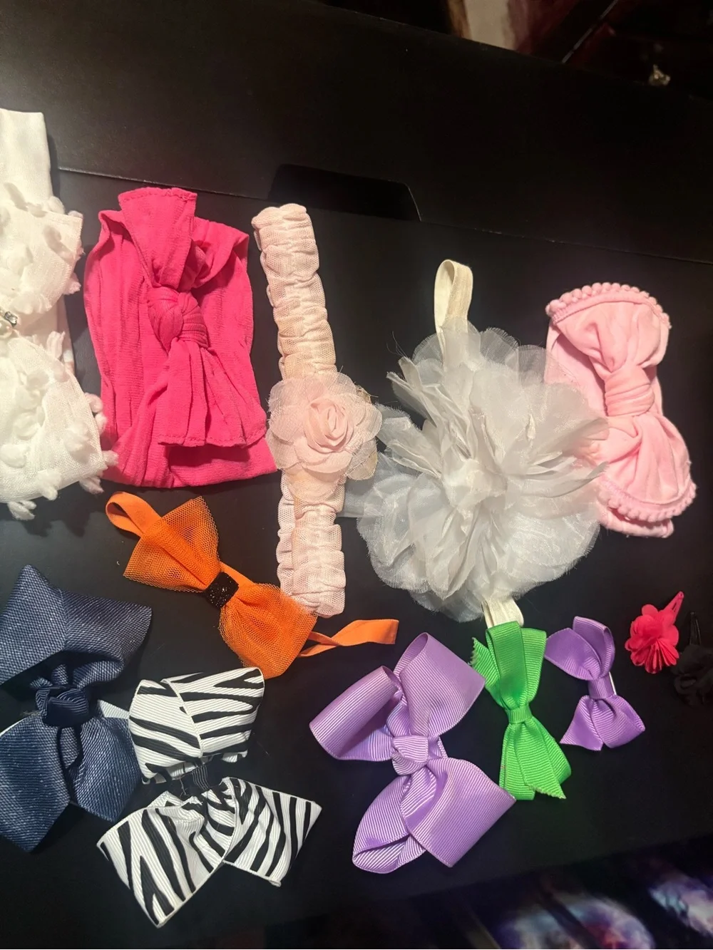 Lot of Baby Bows/ Headbands/ Clips