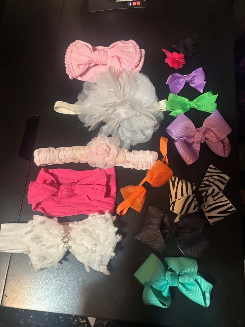 Lot of Baby Bows/ Headbands/ Clips