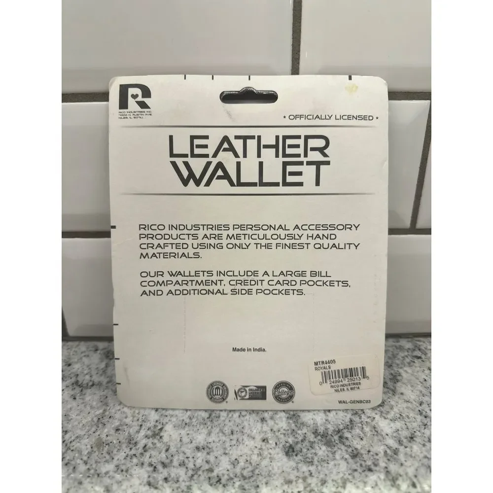 Brand New Learher KC Wallet Tri-fold RICO‎ industries