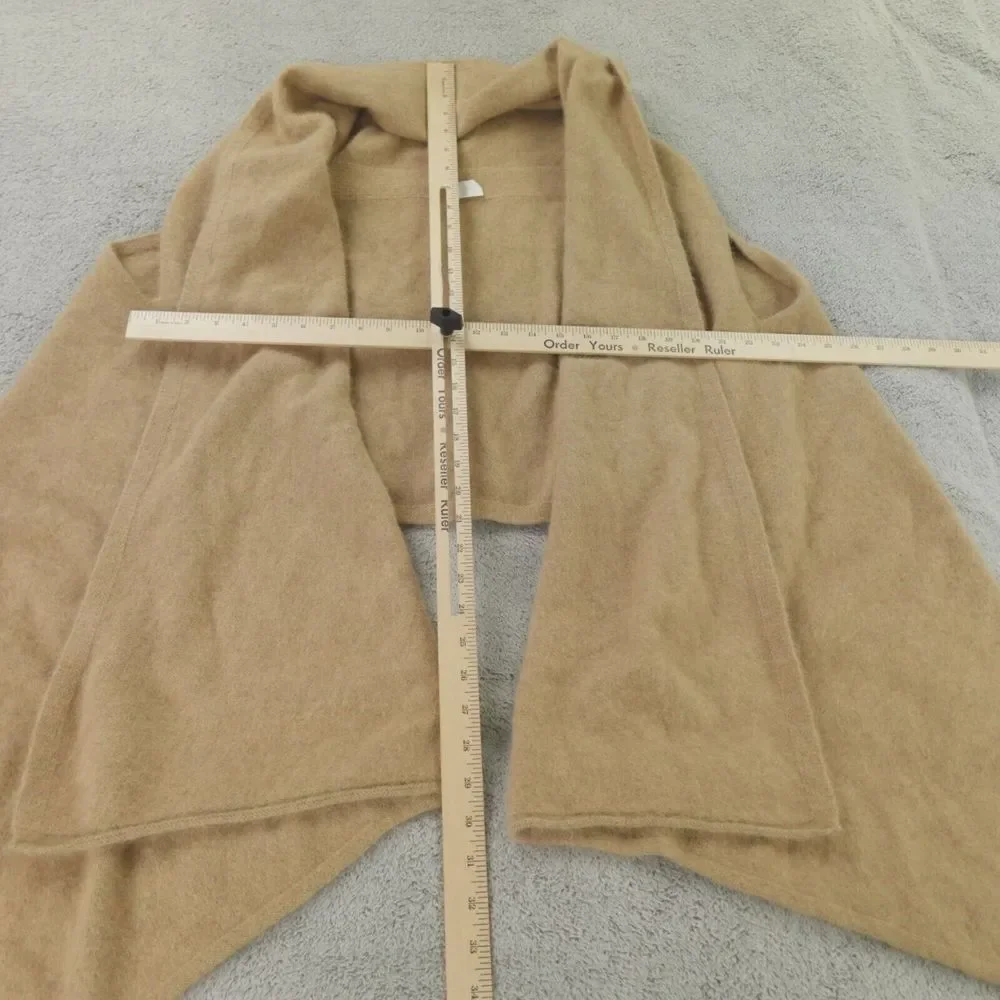 CT Plage Sweater Wrap Camel Tan Racoon Fox 2 Way Stole‎