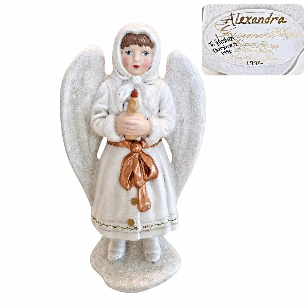 VTG 1996 Walnut Ridge Alexandra Angel‎ Signed Gossamer Wings Figurine 8