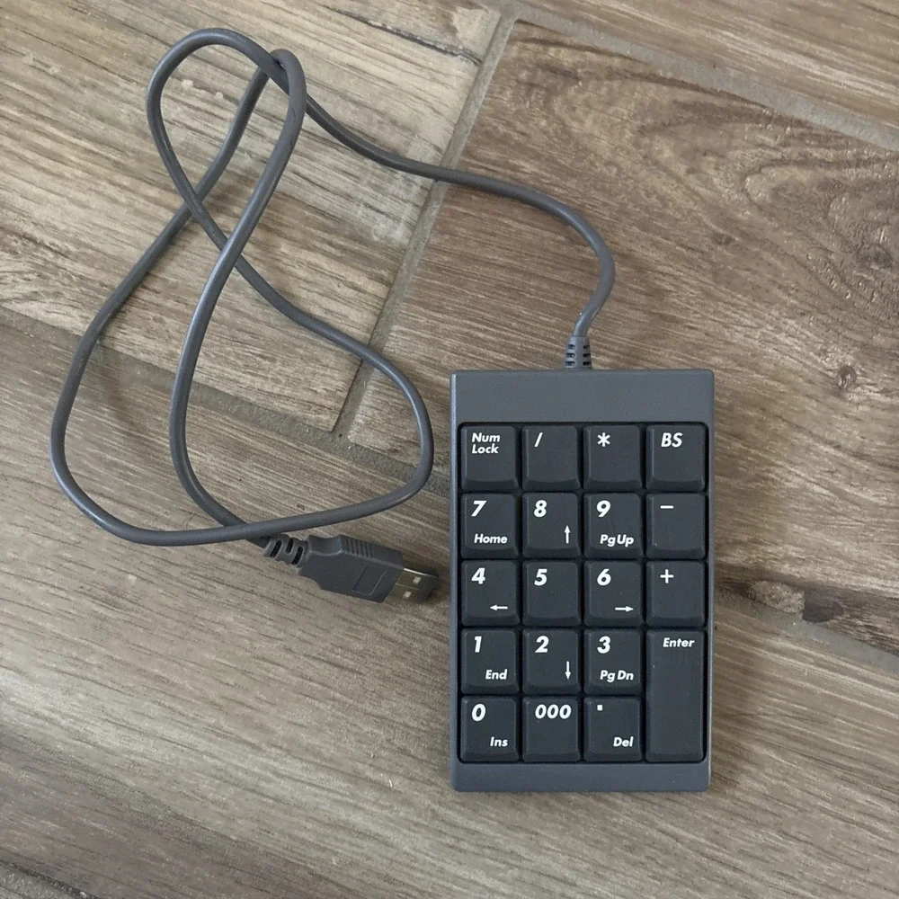 Fellowes USB Numeric Keypad Number Key Pad Model KU-9925 P/N 99193 (Used)