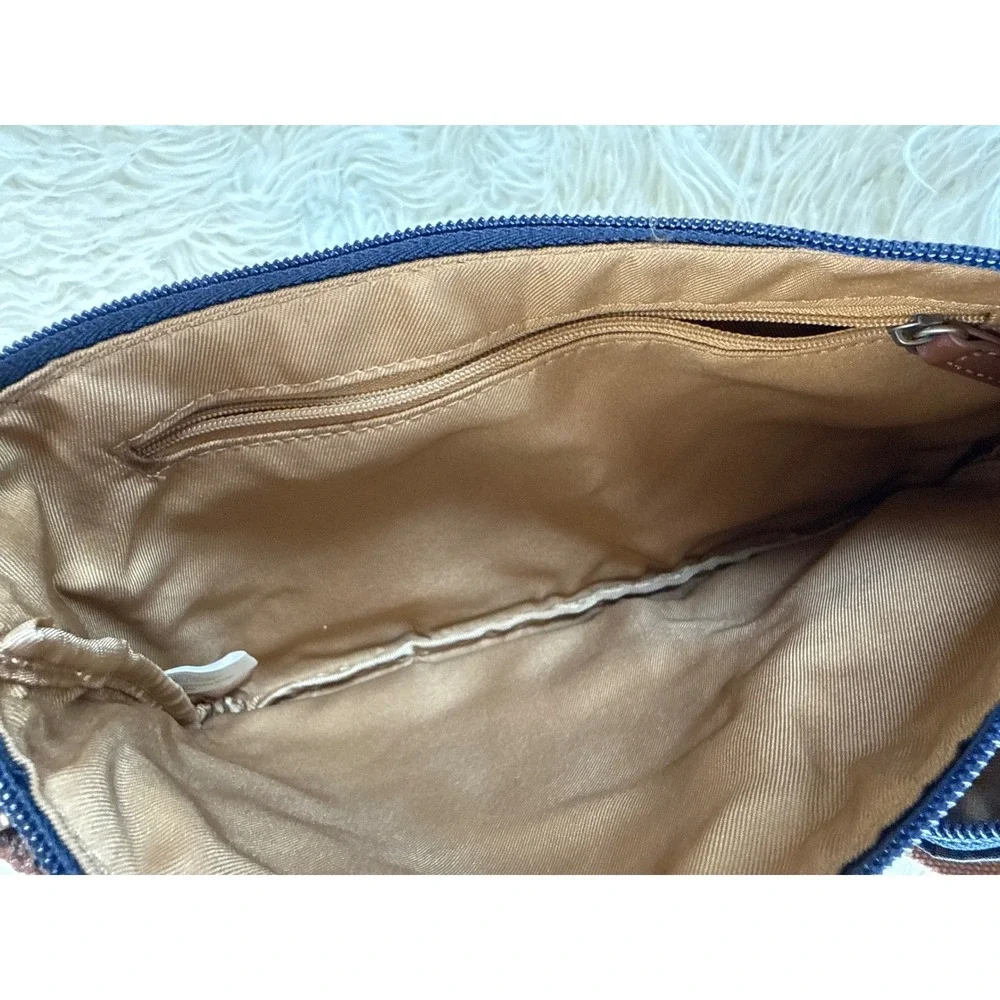 NWT The Sak Esperato Nylon Crossbody Bag Navy Blue Adjustable Strap Travel Beach