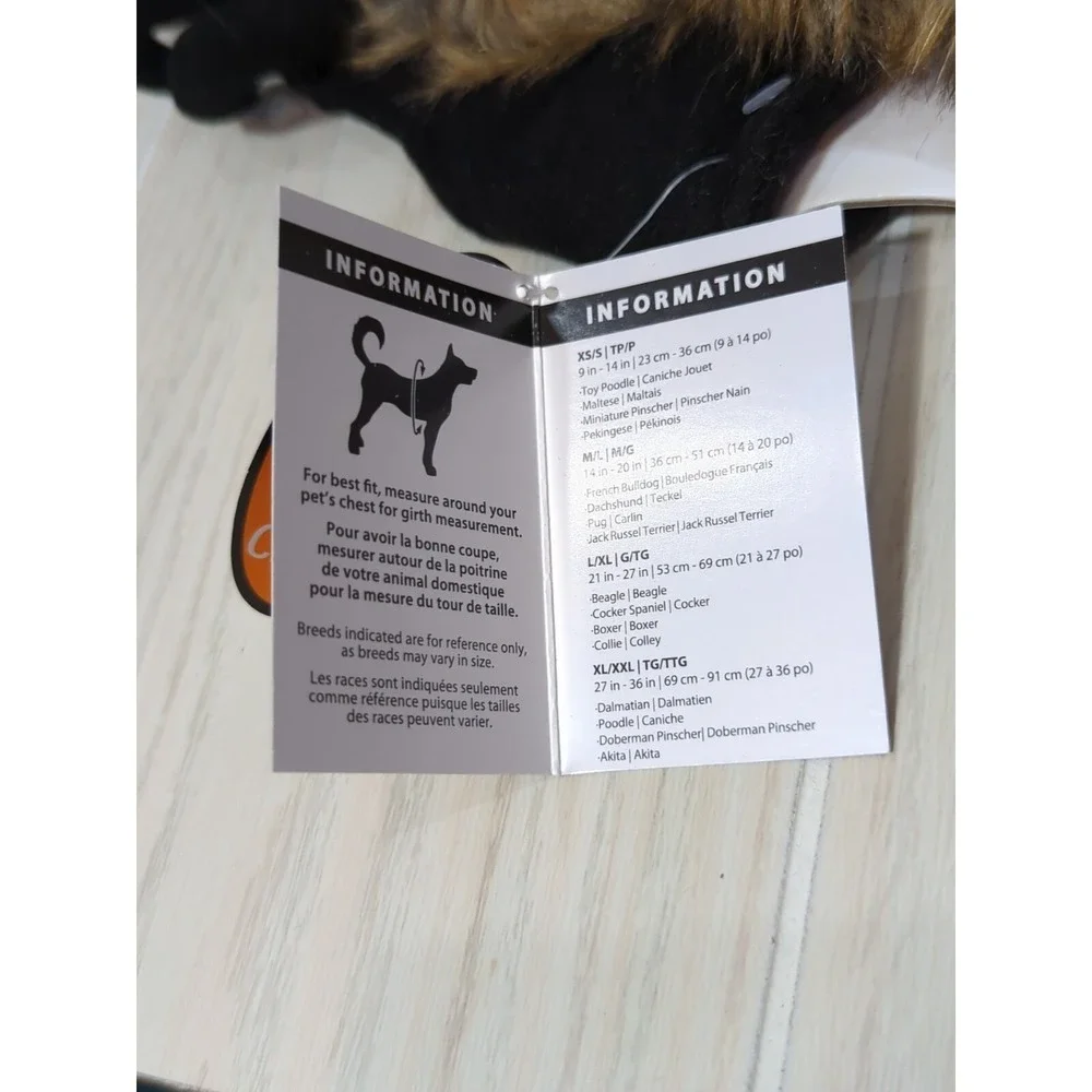Party Dog XS/S dog or cat costume brown furry‎ spider tarantula xs small