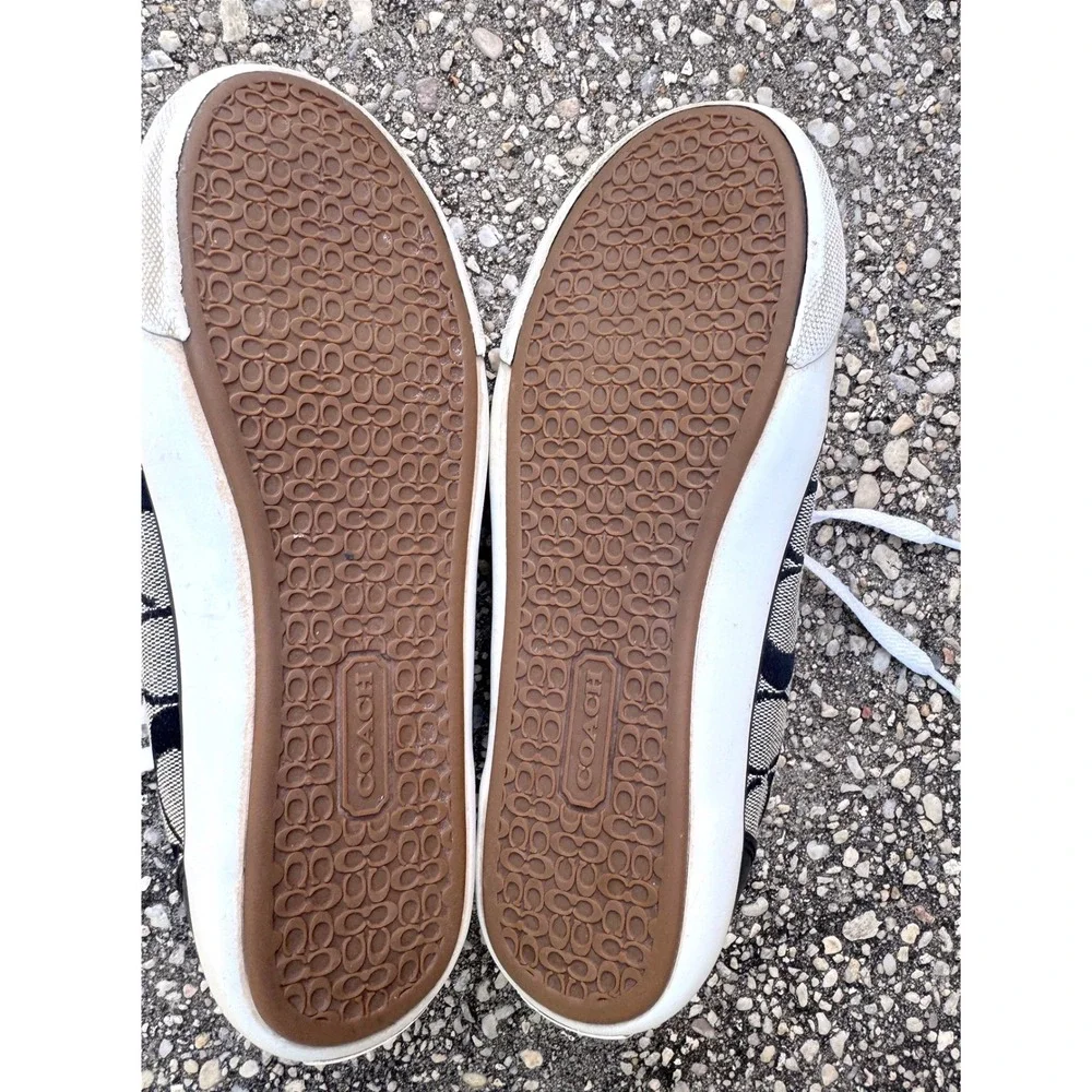 Y2K Coach Barrett Signature C Monogram Canvas Low Top Sneakers Size 7.5