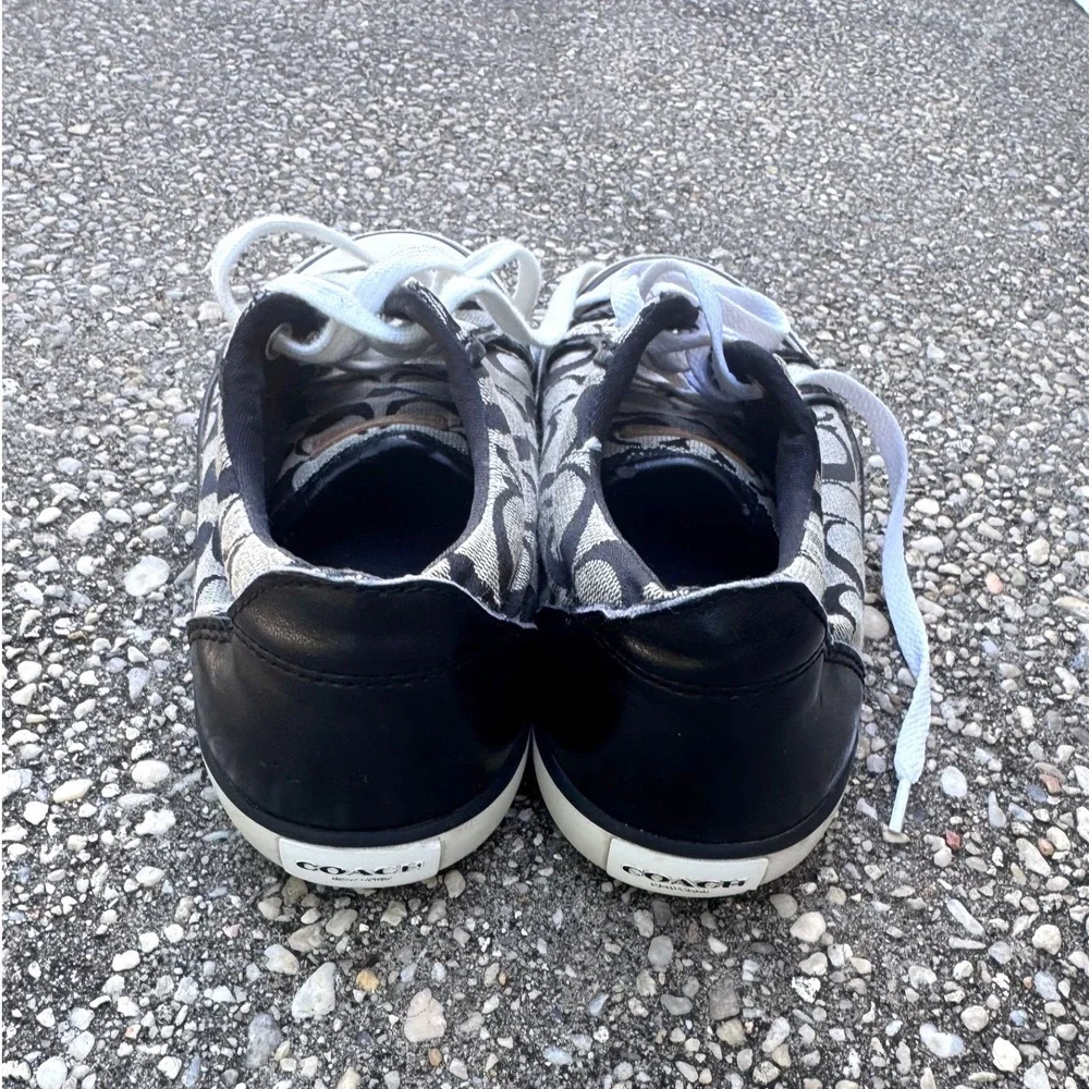 Y2K Coach Barrett Signature C Monogram Canvas Low Top Sneakers Size 7.5