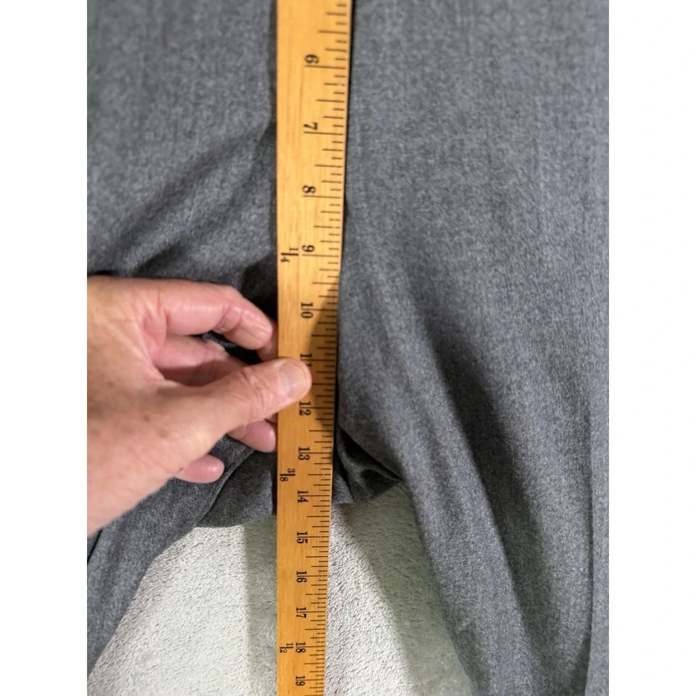 Peter Manning Dress Pants‎ Mens 36x26 Gray 100% Wool Portugal Flat Front