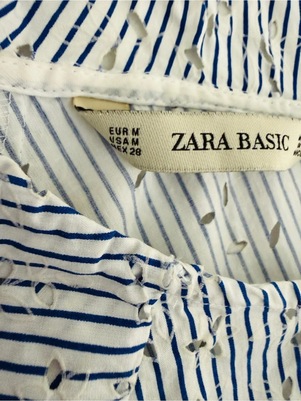 Zara eyelet blouse