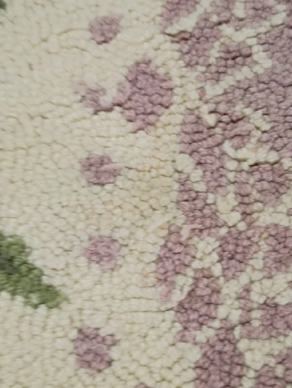 Vintage hooked floral