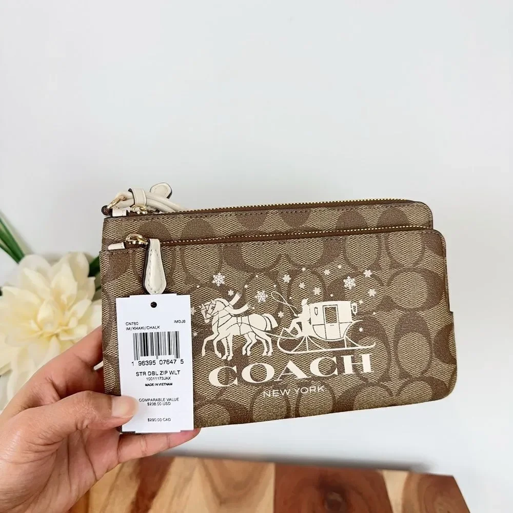Coach nwt double