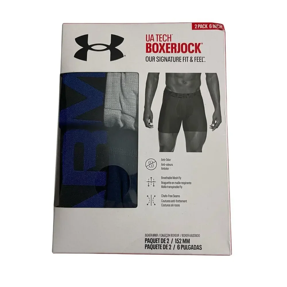 Under Armour Mens Underwear Size 5XL Boxerjock Lightweight Mesh Panels 6