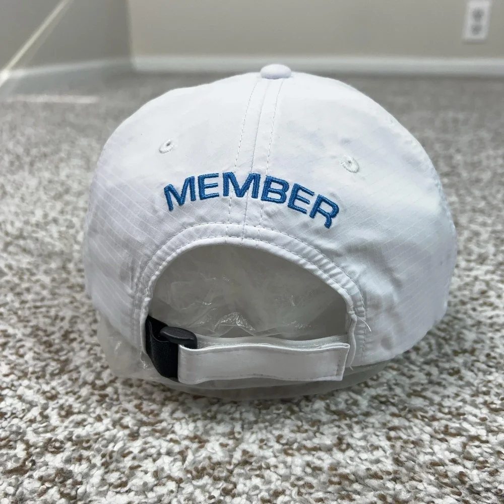 Disney Vacation Club Mens Hat Cap Strap Back One Size White Member Mickey Logo