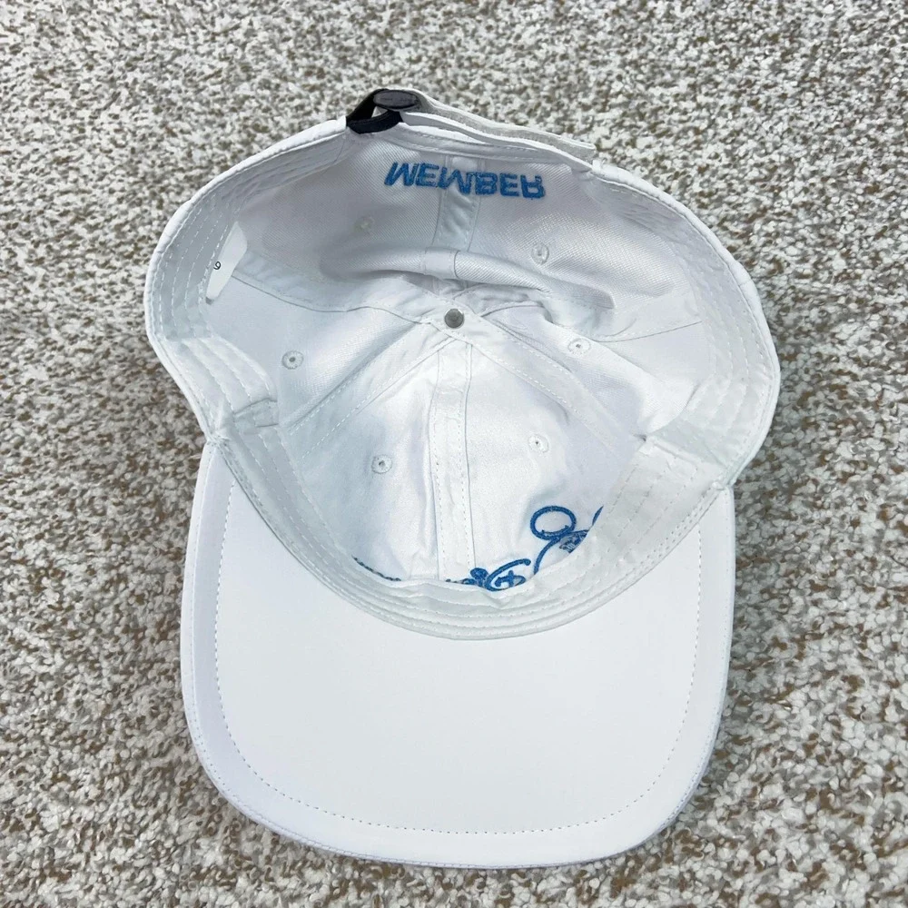 Disney Vacation Club Mens Hat Cap Strap Back One Size White Member Mickey Logo