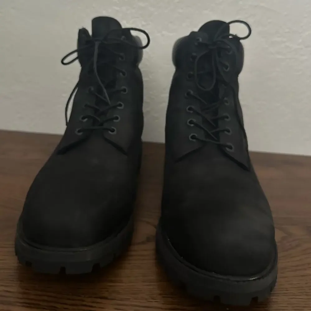 Timberland 10073 6-Inch Waterproof Boot Black Nubuck US 11 W Premium Leather