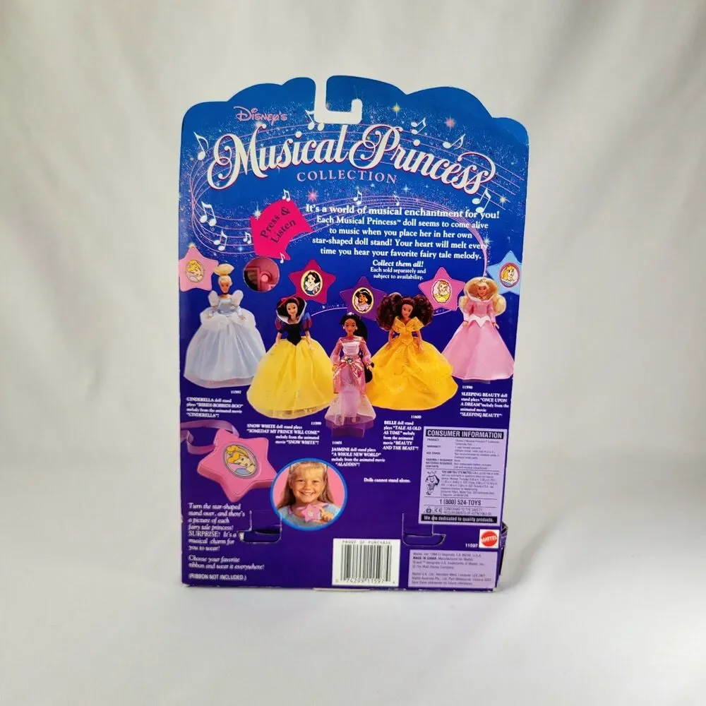 Vintage Disney Musical Princess Cinderella Doll 1994 Mattel 90s Y2K - Read