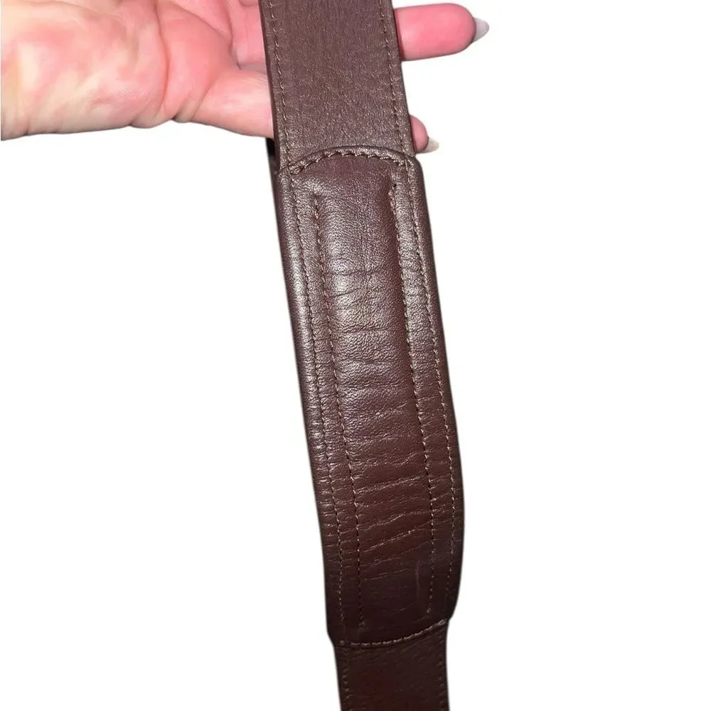 L.L. Bean Brown Canvas & Leather Hobo Shoulder Bag Adjustable Strap