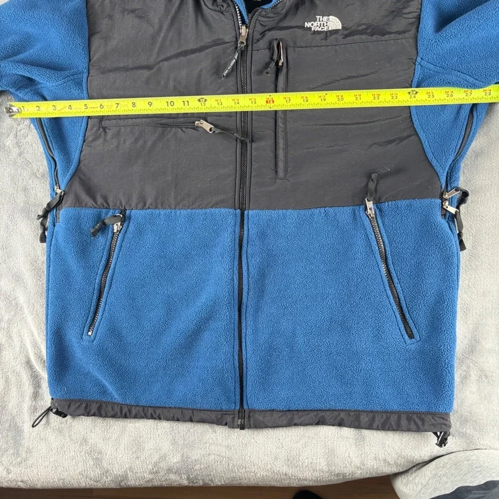 The North Face Blue Black Full Zip Fleece Jacket Men's Polartec Outdoor‎ Size L