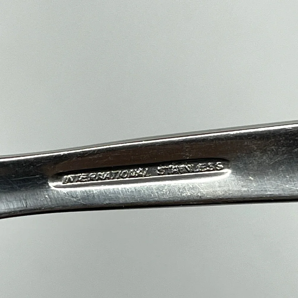 Vintage 1950s International Stainless TONIGHT Shooting Stars Pattern Salad Fork